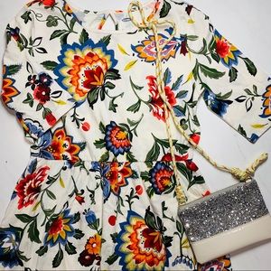 Old Navy NWT Girls Floral Fit & Flare Dress Sz L